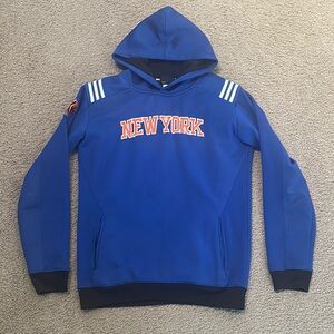 adidas Royal Blue New York Knicks Men's Hoodie